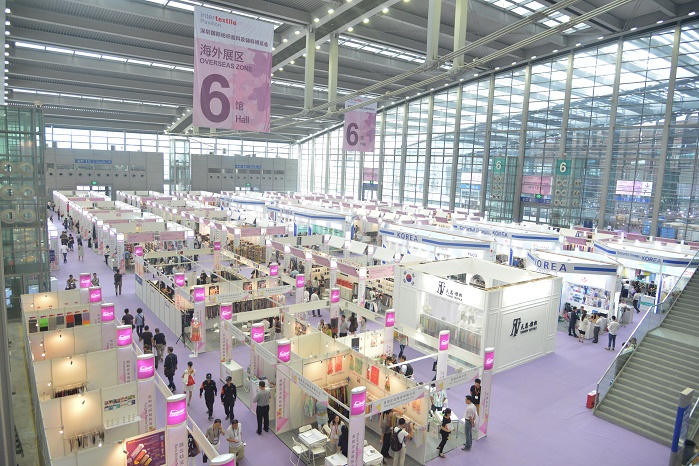 Occupying one more hall this year, bringing the total to 37,500 sqm, the fair expands in scale by 25%. © Intertextile Pavilion Shenzhen