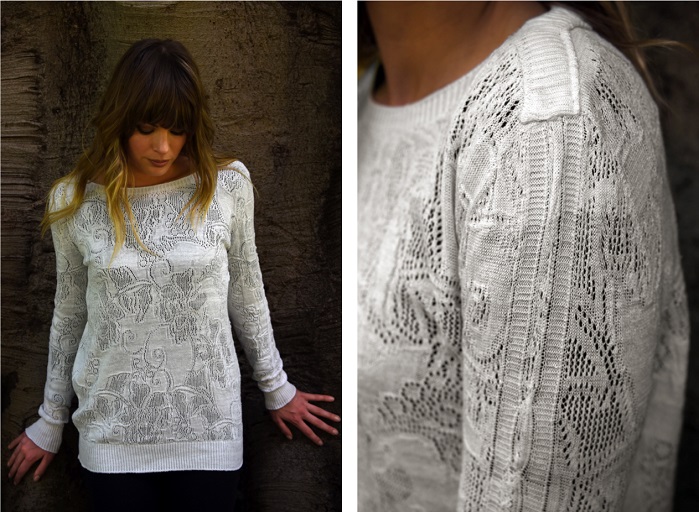 Nanollose sweater created from the company’s tree-free rayon fibre. © Nanollose