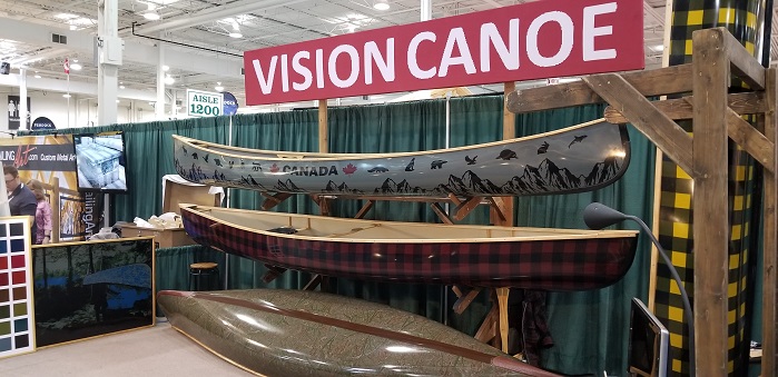 Vision Canoe booth at 2019 Toronto Cottage Life Show. © VISIONKnit