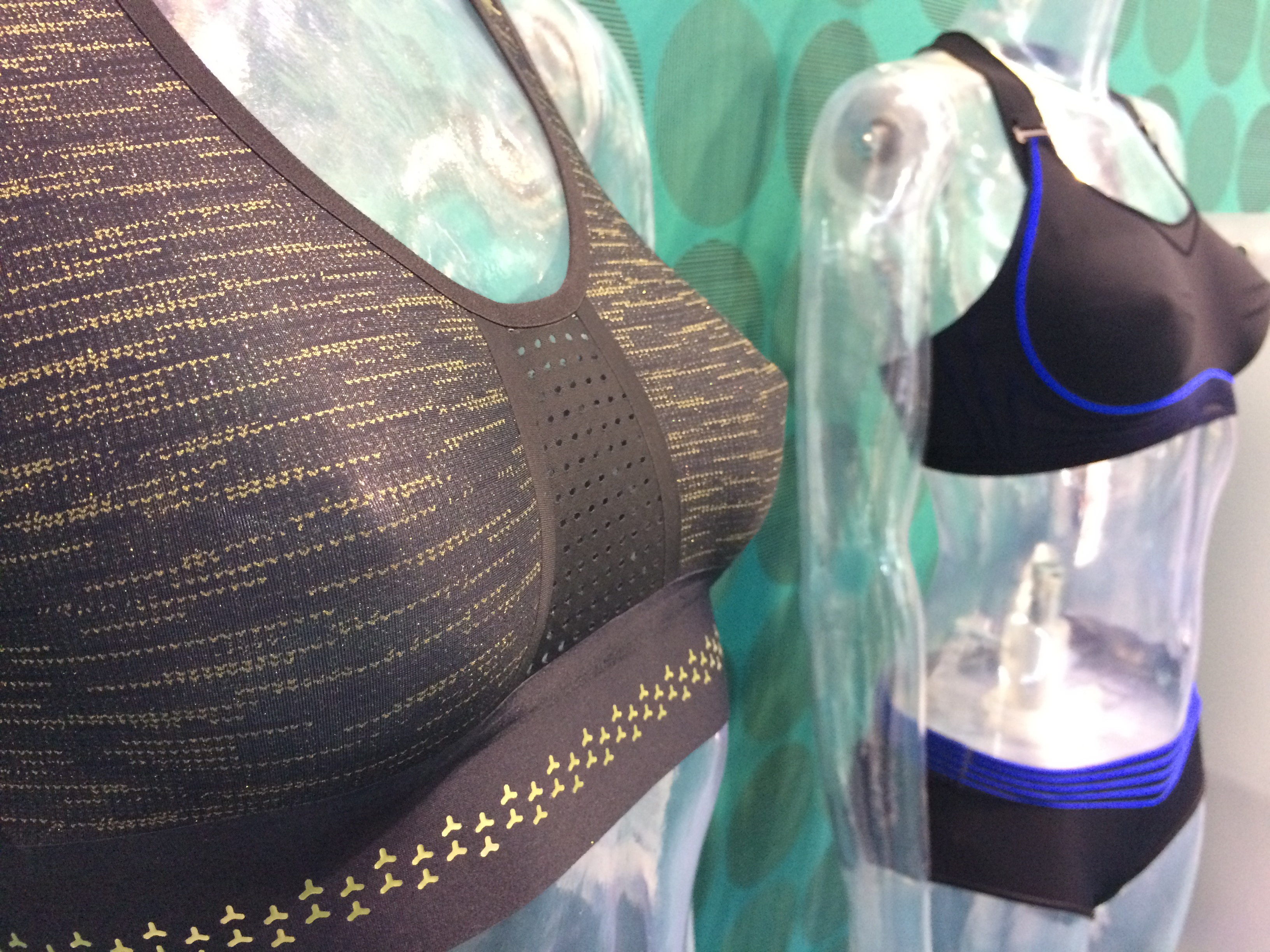 Eurojersey presented its new Absolute Move collection of Sensitive Fabrics for sports bras powered by Lycra Sport technology. © Knitting Industry 