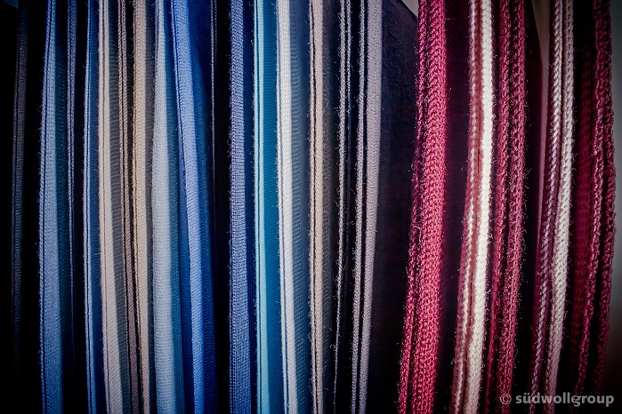 Fabric samples. © Südwolle Group