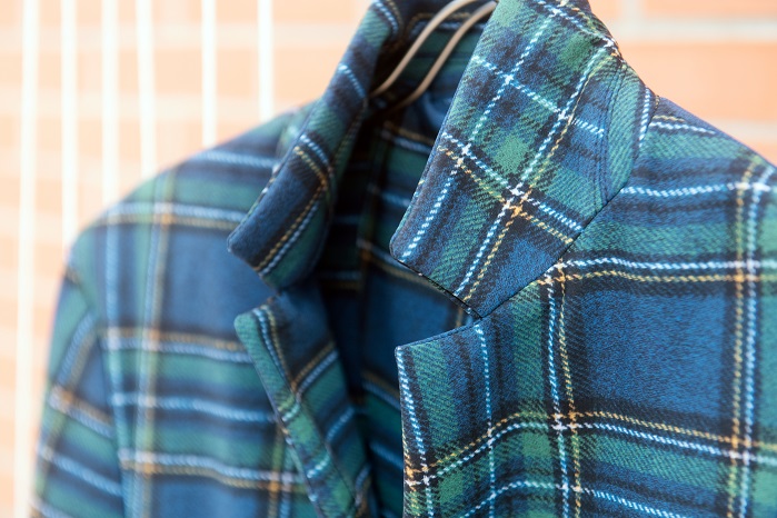 Tartan print on Sensitive Fabrics. © Eurojersey