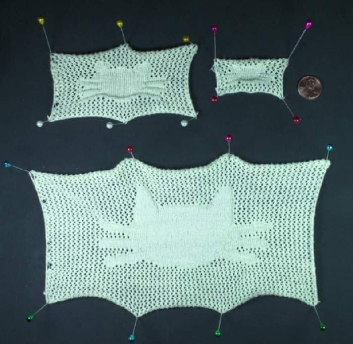 Users can customise knitted designs using an automated MIT knitting system, through the addition of various shapes and patterns. © MIT CSAIL