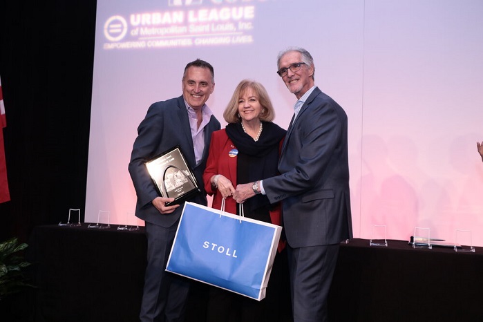 Jon Lewis, Mayor Lyda Krewson and John Elmuccio. © Maurice Meredith