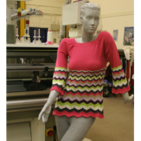 Multi colour Wholegarment using Air Splicer