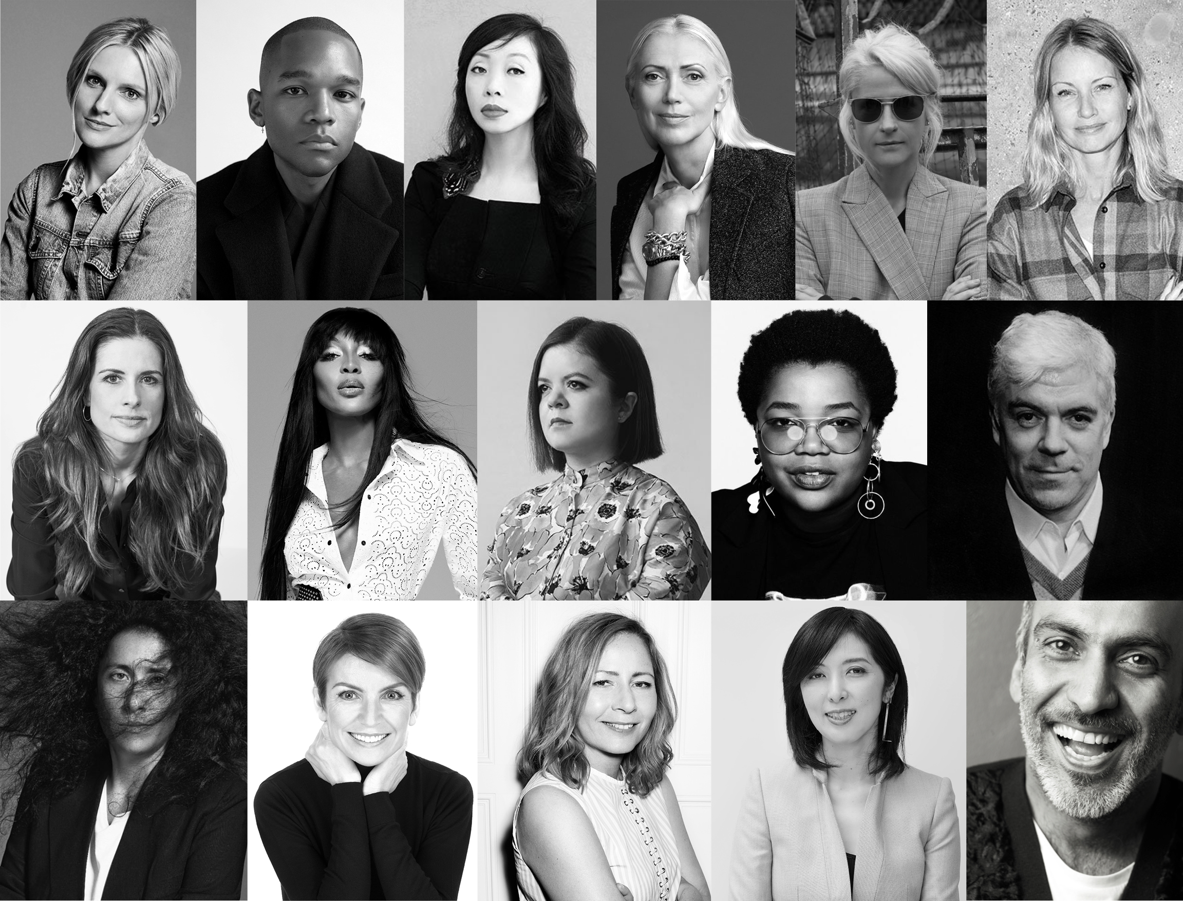 The 2021 International Woolmark Prize judgess. © The Woolmark Company.