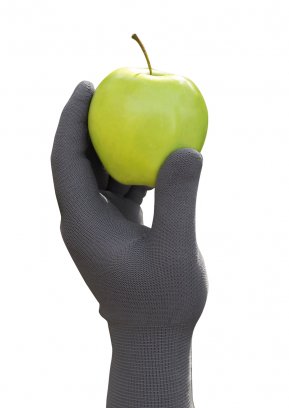 Hofler Biotech UT is a thin and shape fitted knitted glove that also has touch screen feature. © Hofler Oy.