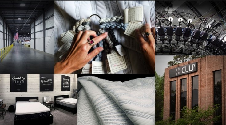 Culp, Inc. is one of the world's largest marketers of circular knitted mattress fabrics for bedding and upholstery fabrics. © Culp Home Fashions.