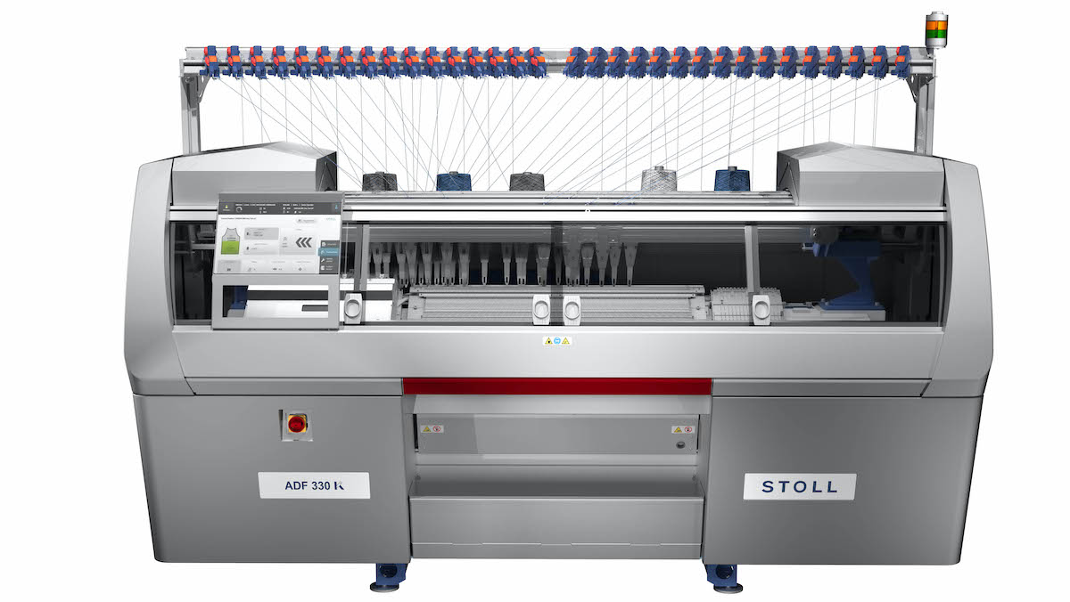 The Stoll ADF 330-32 ki BcW flat knitting machine © Karl Mayer Stoll