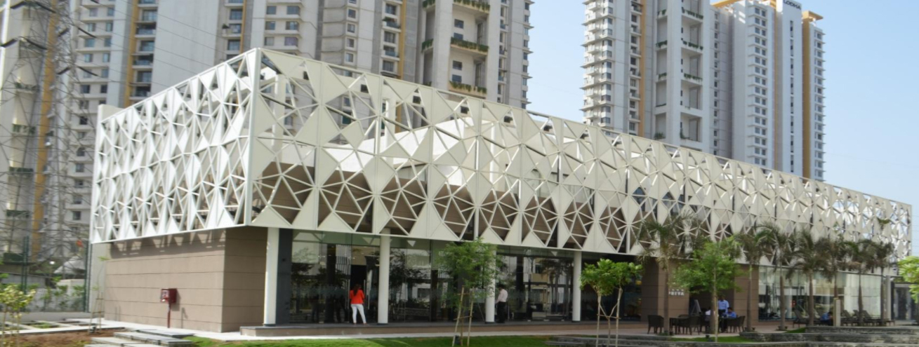 Elaborately-patterned TRC faÃ§ade constructed by Raina Industries in India. © Raina Industries