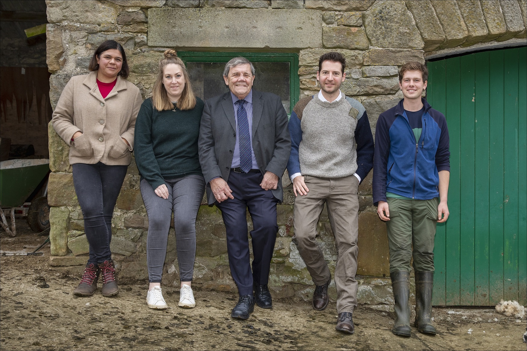 Carl Lis (centre), Yorkshire Dales National Park Authority (YDNPA) member champion for sustainable development. © Glencroft