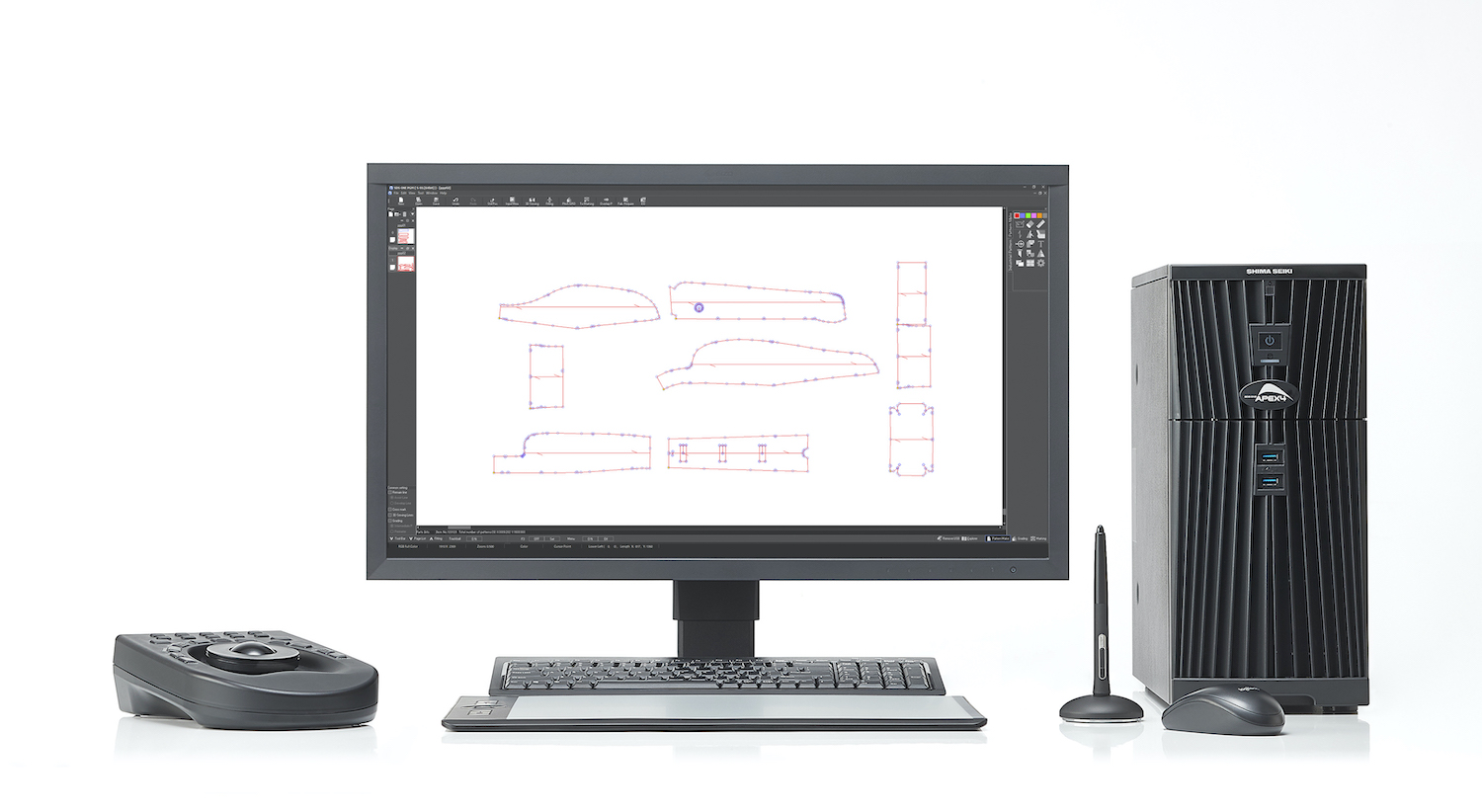 Shima Seiki’s SDS-ONE APEX4 3D design system. © Shima Seiki