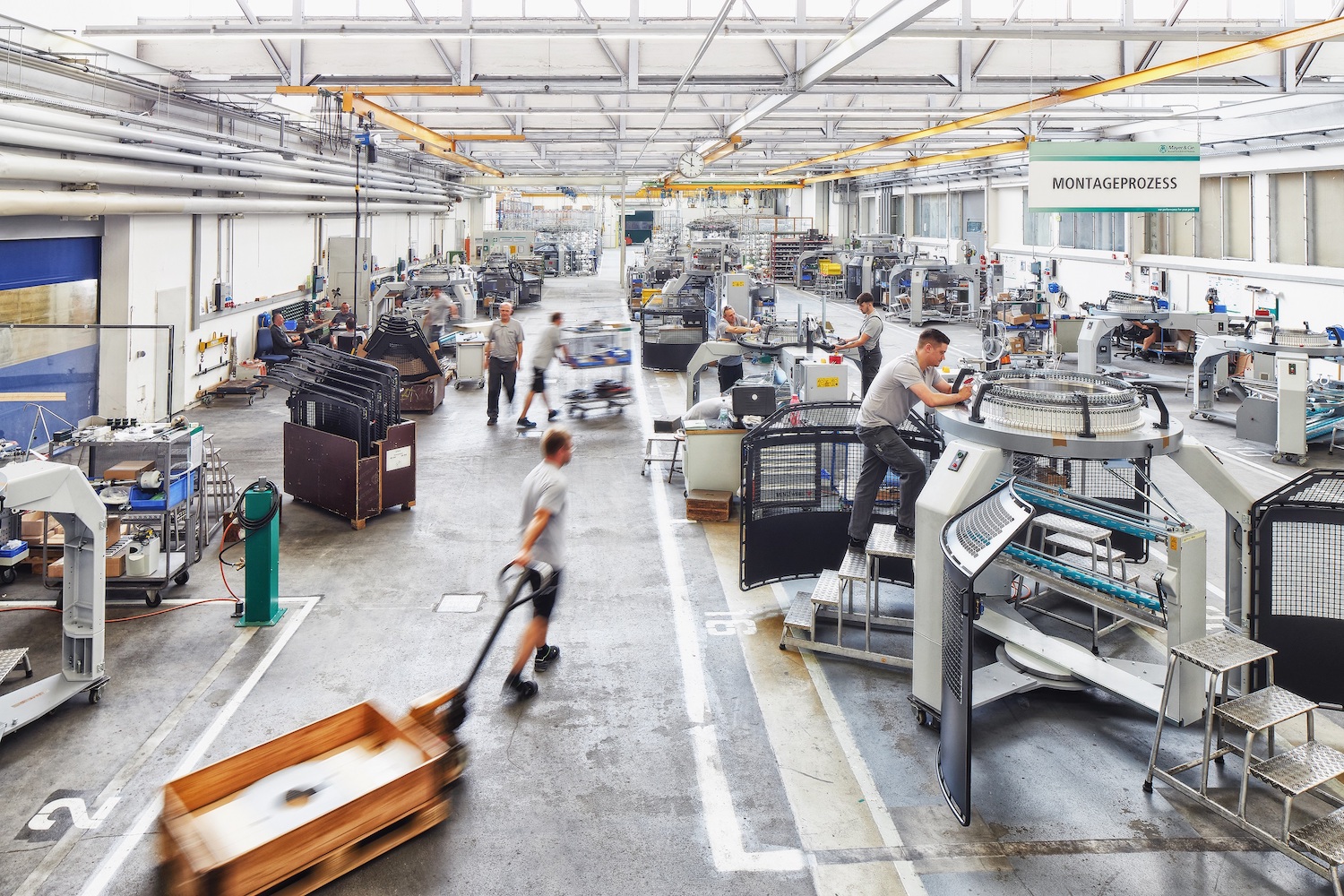 The Mayer & Cie. assembly line in Albstadt-Tailfingen. © Ralph Koch for Mayer & Cie.