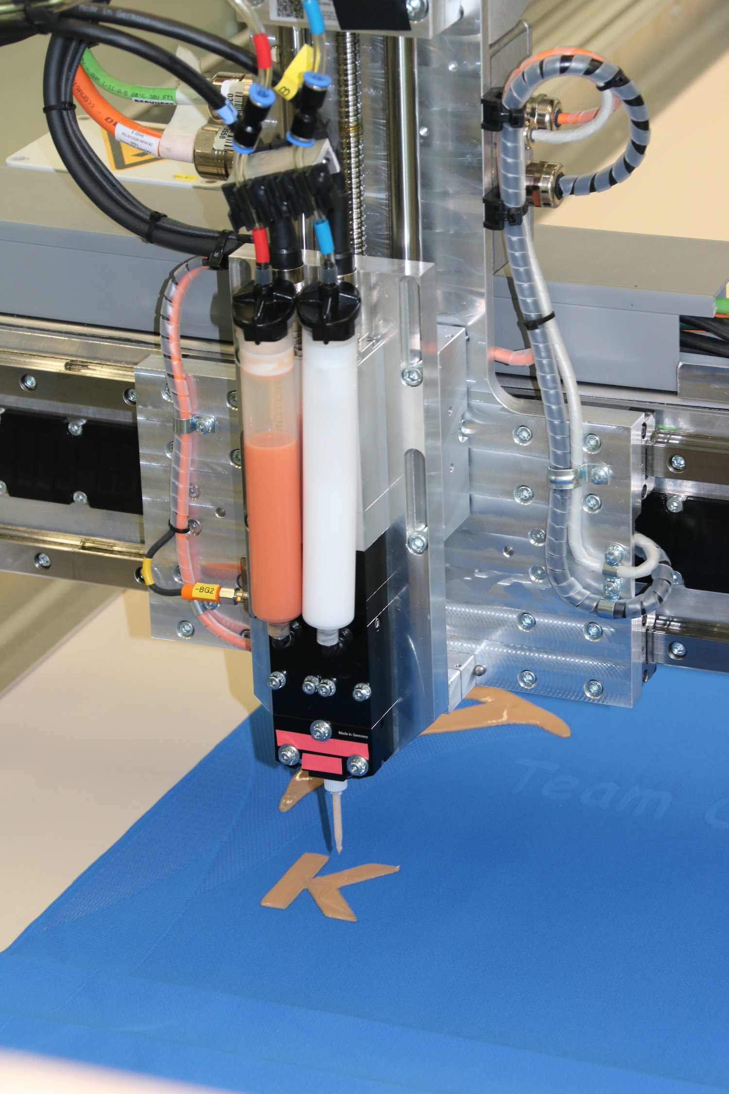 The new 3D printing system from Karl Mayer. © Karl Mayer
