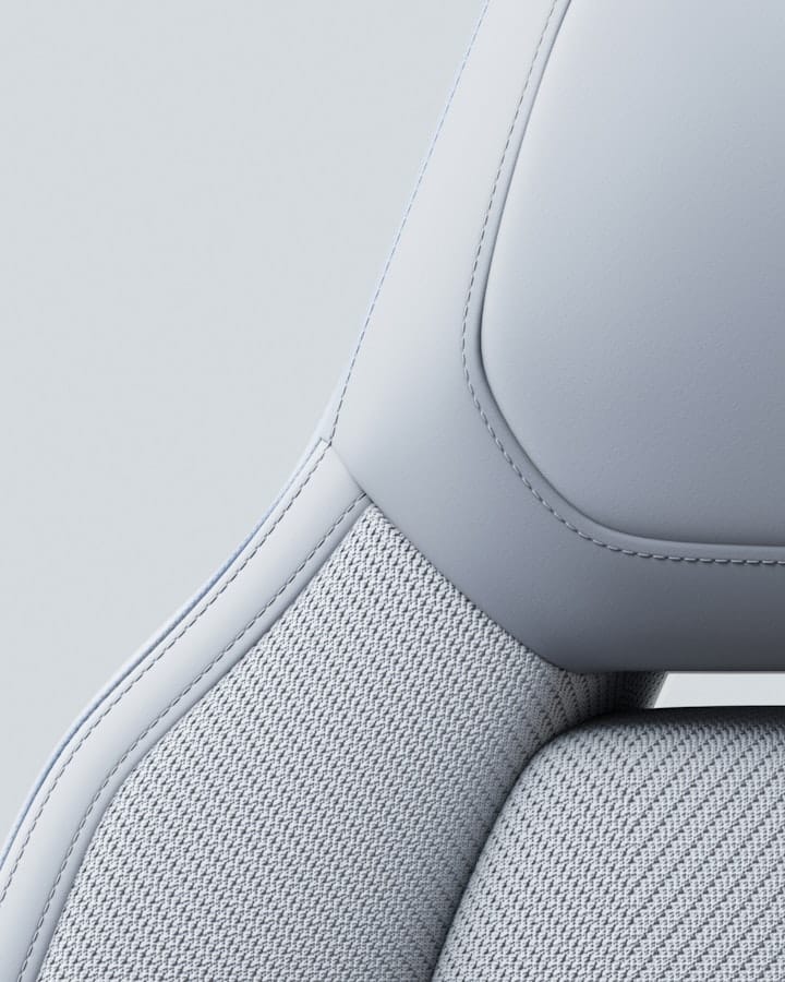 3D knitted Mist Tailored Knit detail. © Polestar