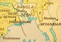 map of Bangladesh