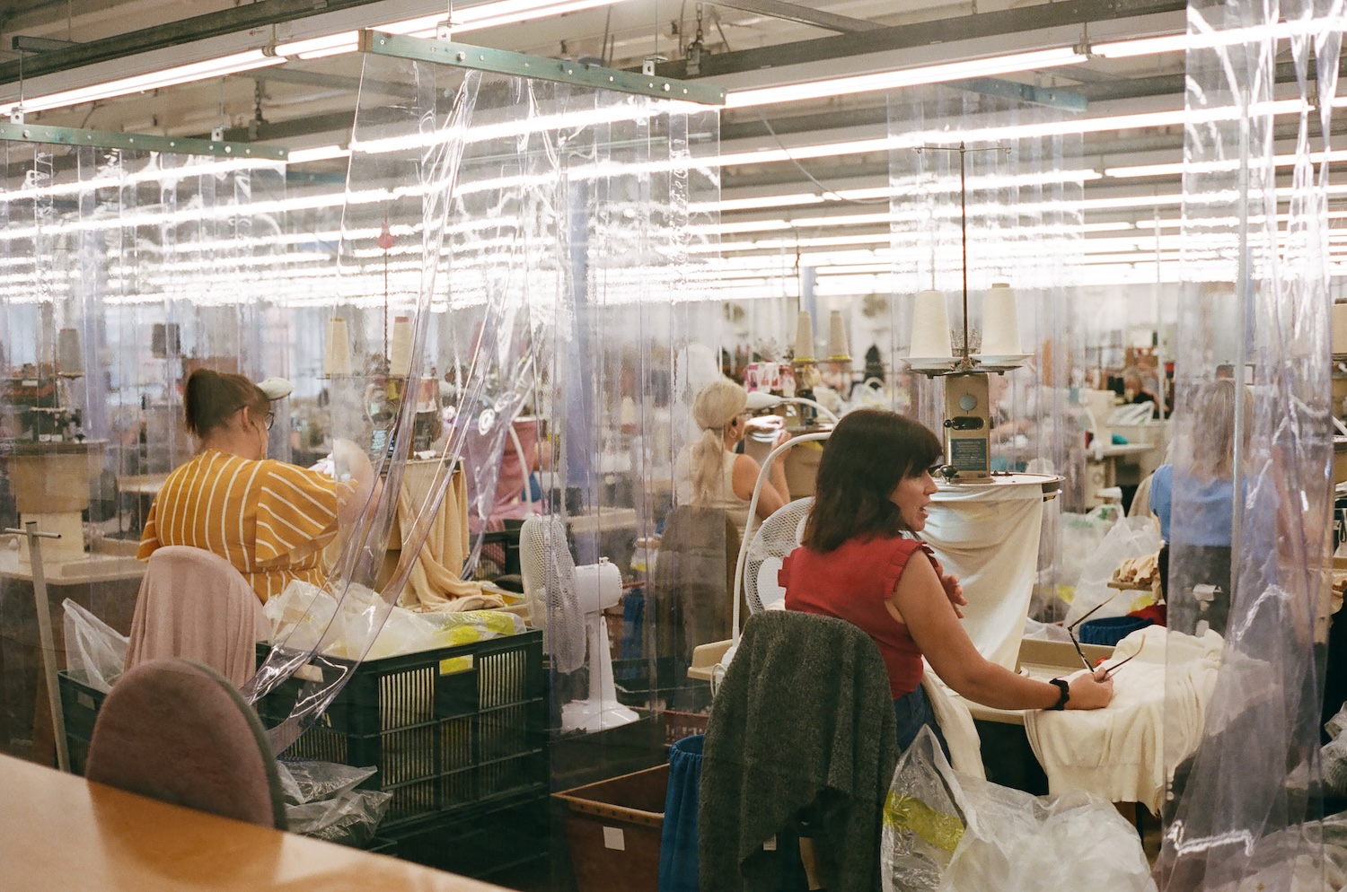 Many of John Smedley’s craftsmen and women have been employed by the factory for decades, offering unrivalled expertise on British soil for third-party brands. © John Smedley