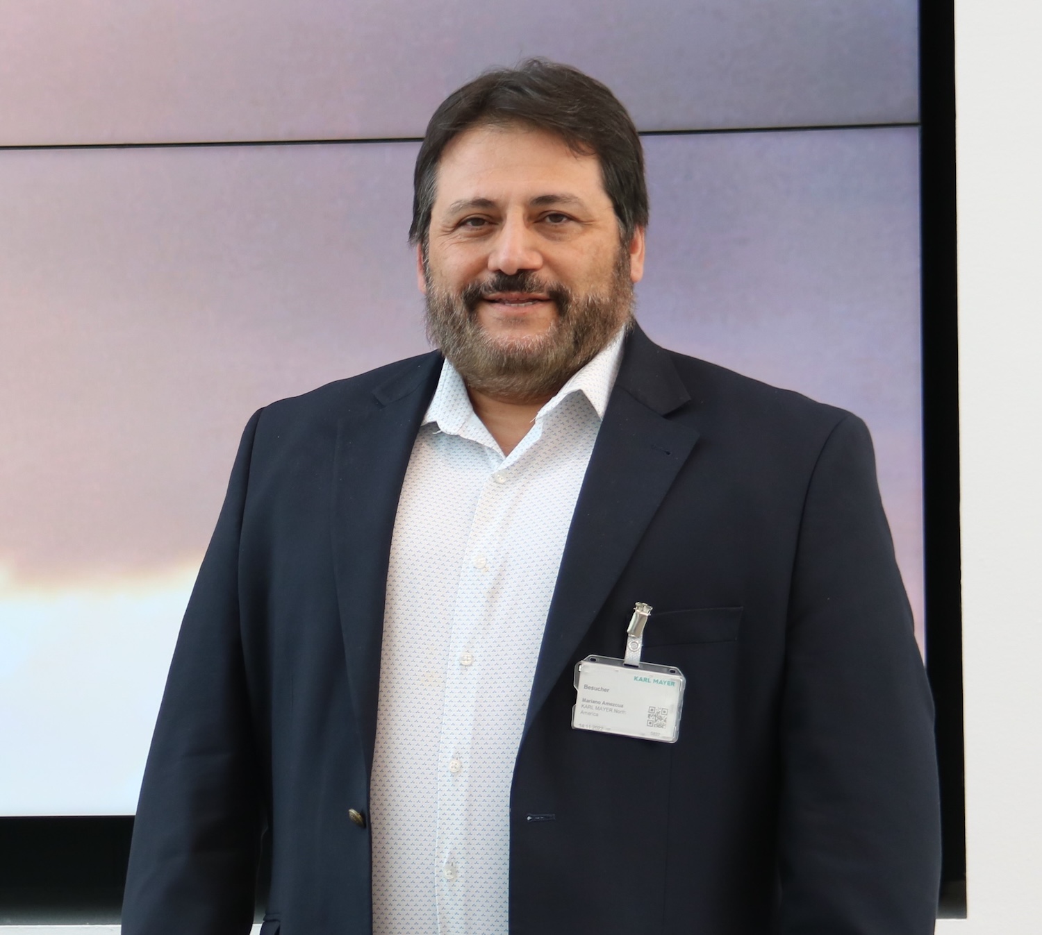 Mariano Amezcua, President of Karl Mayer North America. Mariano Amezcua, President of Karl Mayer North America.