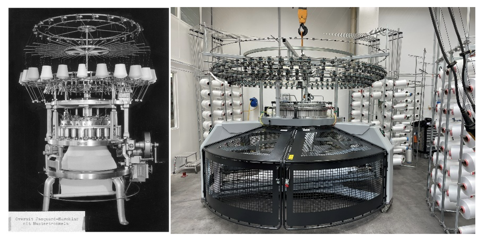 Then and now -  (right) a new MV4-3.2 QCe waiting to get packed and shipped to the customer. © Mayer & Cie.