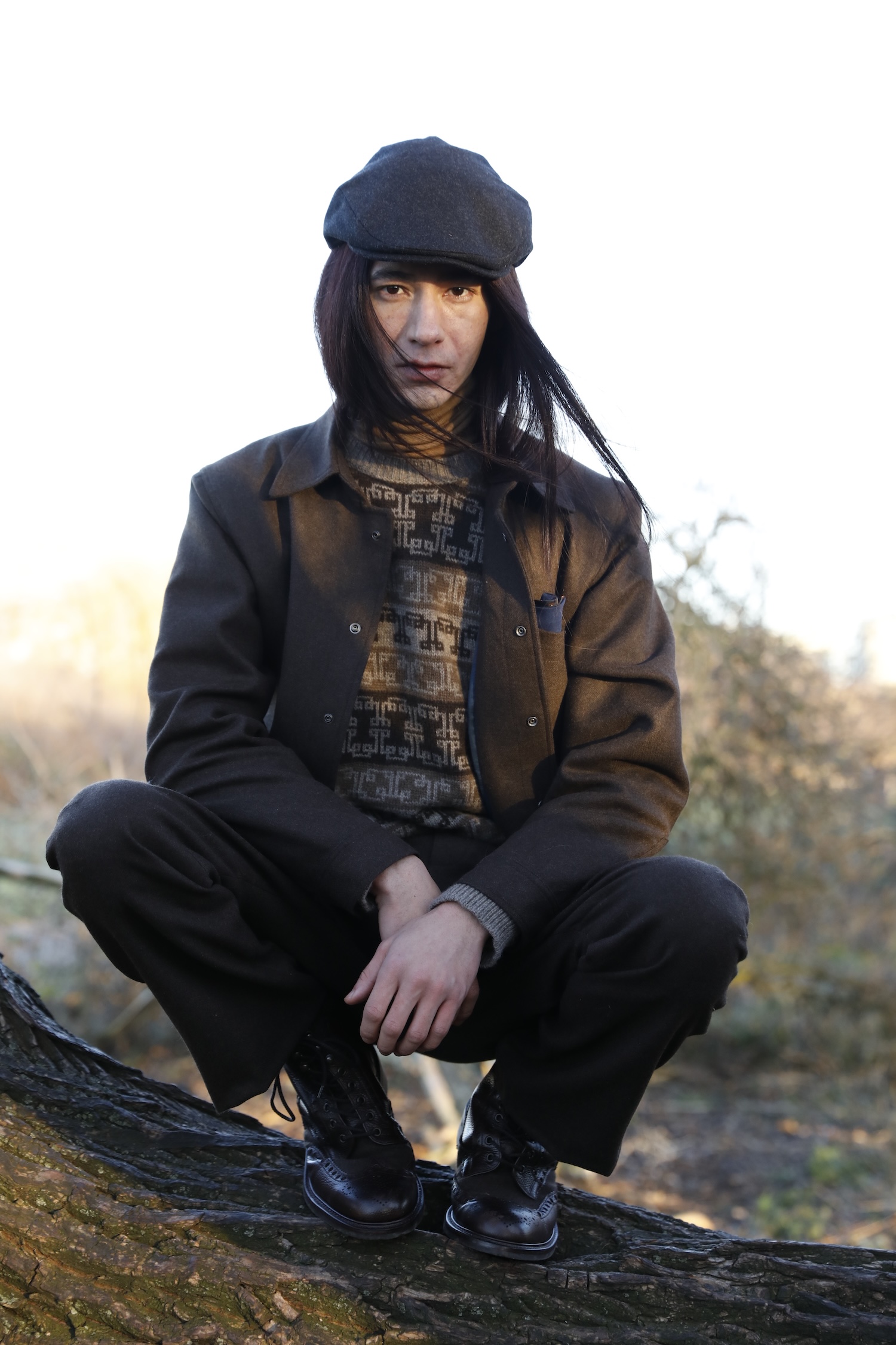 The Emblem sweater reimagines Scottish Fair Isle through Mongolian symbolism. © Tengri