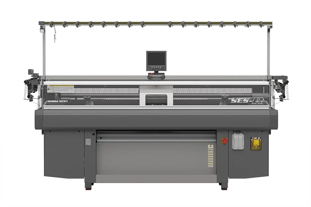 Shima Seiki&rsquo;s SES-R computerised flat knitting machine. 