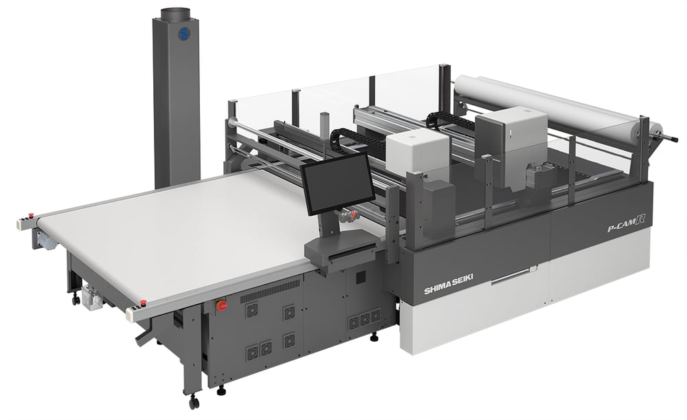 P-CAM R computerised cutting machine. &copy; Shima Seiki 