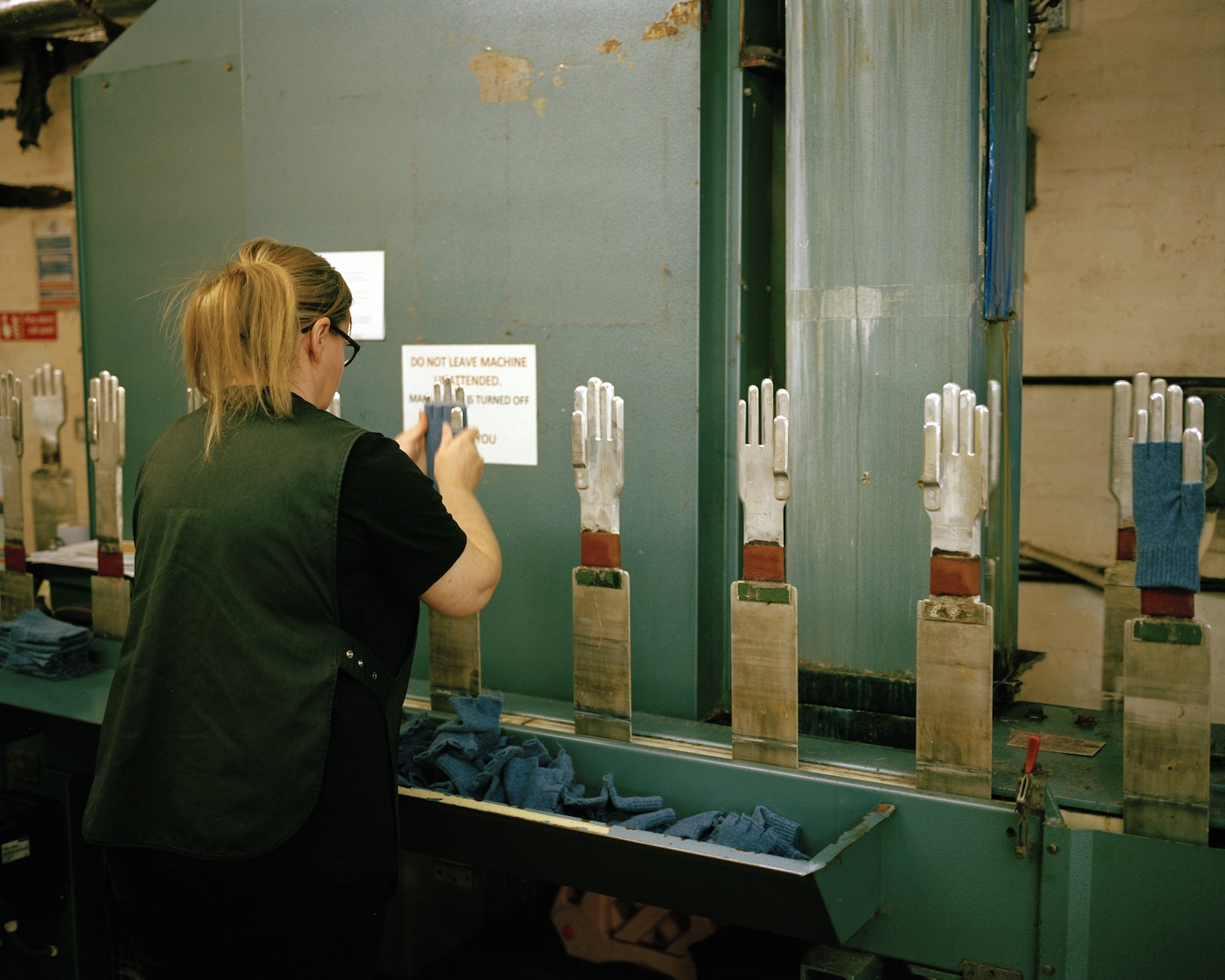 Mackie manufacture entirely under one roof at its Ayrshire mill, with knitting, washing and finishing all carried out on site. &copy; Robert Mackie of Scotland