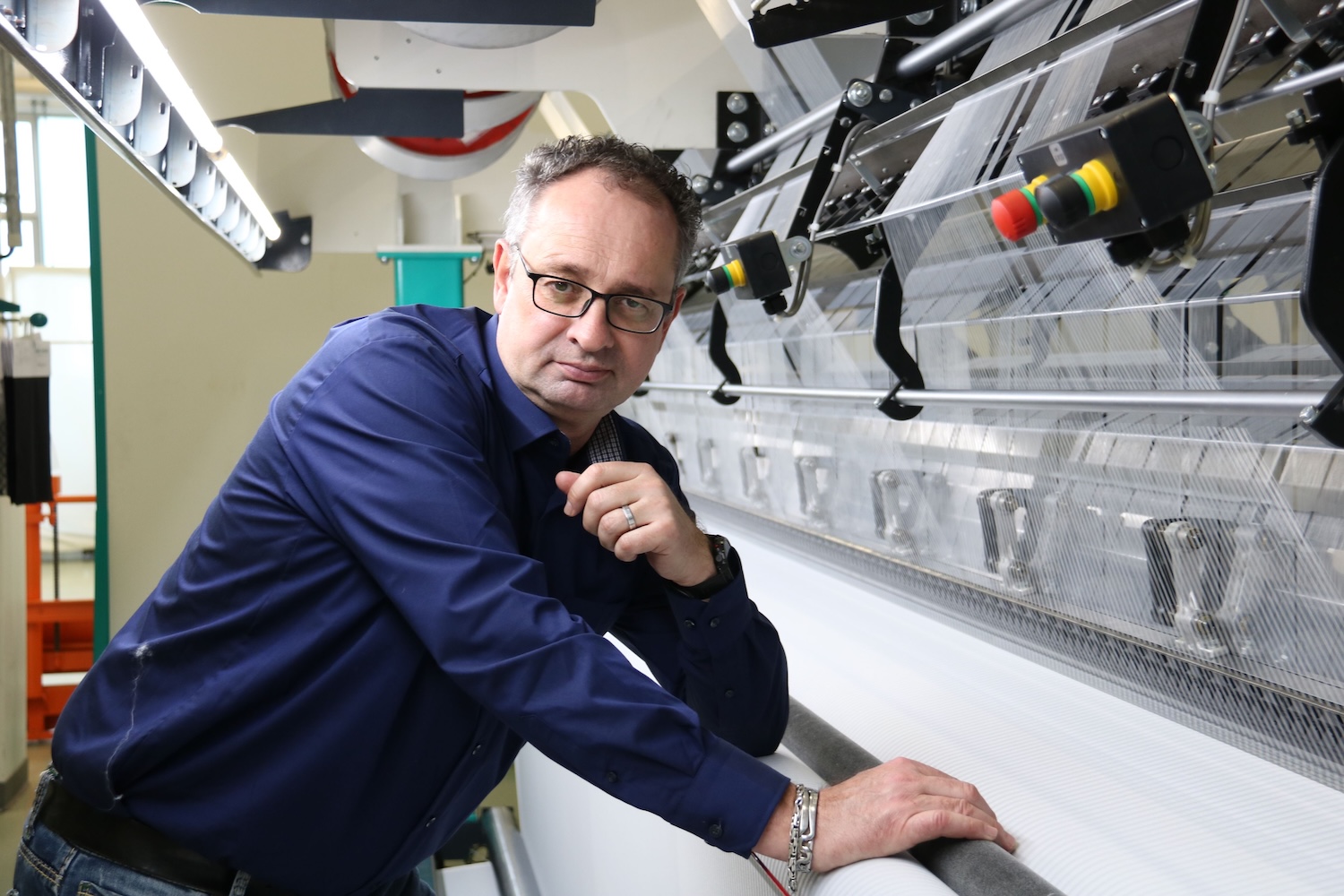 Markus Otte, senior expert textile development at Karl Mayer. &copy; Karl Mayer